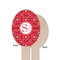 Atomic Orbit Wooden Food Pick - Oval - Single Sided - Front & Back