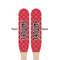 Atomic Orbit Wooden Food Pick - Paddle - Double Sided - Front & Back