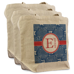 PI Reusable Cotton Grocery Bags - Set of 3 (Personalized)