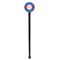 PI Black Plastic 7" Stir Stick - Round - Single Stick