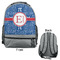 PI Large Backpack - Gray - Front & Back View