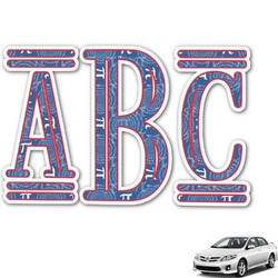 PI Monogram Car Decal (Personalized)