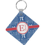 PI Diamond Plastic Keychain w/ Name and Initial