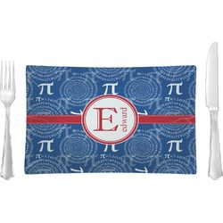 PI Rectangular Glass Lunch / Dinner Plate - Single or Set (Personalized)