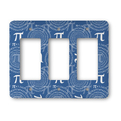 PI Rocker Style Light Switch Cover - Three Switch