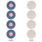 PI Round Linen Placemats - APPROVAL Set of 4 (single sided)