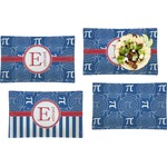 PI Set of 4 Glass Rectangular Lunch / Dinner Plate (Personalized)