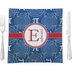 PI Glass Square Lunch / Dinner Plate 9.5" (Personalized)