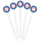 PI White Plastic 5.5" Stir Stick - Fan View