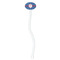 PI White Plastic 7" Stir Stick - Oval - Single Stick