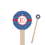 PI 6" Round Wooden Stir Sticks - Single Sided (Personalized)