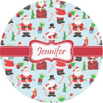 Santa and Presents Multipurpose Round Labels - 1" (Personalized)