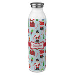 Santa and Presents 20oz Stainless Steel Water Bottle - Full Print (Personalized)