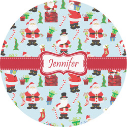 Santa and Presents Multipurpose Round Labels - 3" (Personalized)