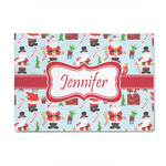 Santa and Presents 4' x 6' Indoor Area Rug (Personalized)