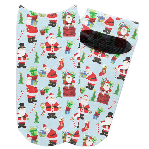 Custom Santa and Presents Adult Ankle Socks