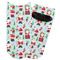 Santa and Presents Adult Ankle Socks - Single Pair - Front and Back