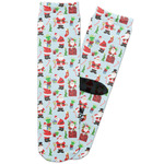 Santa and Presents Adult Crew Socks