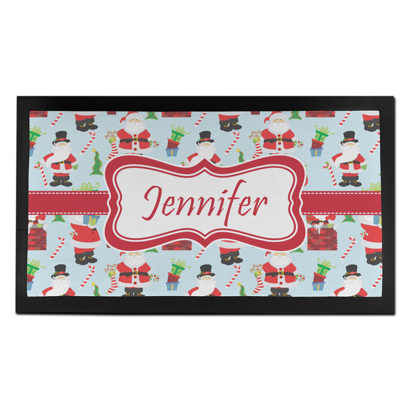 Custom Santa and Presents Bar Mat - Small (Personalized)