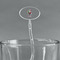 Santa and Presents Clear Plastic 7" Stir Stick - Oval - Main