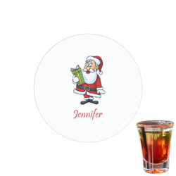 Santa and Presents Printed Drink Topper - 1.5" (Personalized)