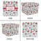 Santa and Presents Gift Boxes with Lid - Canvas Wrapped - Medium - Approval
