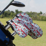 Santa and Presents Golf Club Iron Cover - Set of 9 (Personalized)