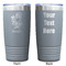 Santa and Presents Gray Polar Camel Tumbler - 20oz - Double Sided - Approval