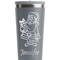 Santa and Presents Grey RTIC Everyday Tumbler - 28 oz. - Close Up