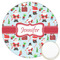 Santa and Presents Icing Circle - Large - Front