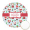 Santa and Presents Icing Circle - Medium - Front