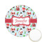 Santa and Presents Icing Circle - Small - Front