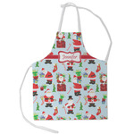 Santa and Presents Kid's Apron - Small (Personalized)