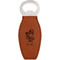 Santa and Presents Leather Bar Bottle Opener - FRONT