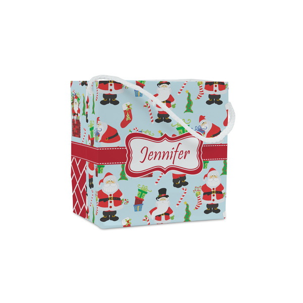 Custom Santa and Presents Party Favor Gift Bags - Gloss (Personalized)