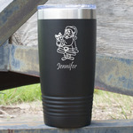 Santa and Presents 20 oz Stainless Steel Tumbler (Personalized)