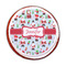 Santa and Presents Printed Icing Circle - Medium - On Cookie