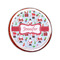 Santa and Presents Printed Icing Circle - Small - On Cookie