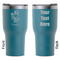 Santa and Presents RTIC Tumbler - Dark Teal - Double Sided - Front & Back