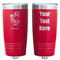 Santa and Presents Red Polar Camel Tumbler - 20oz - Double Sided - Approval