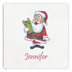 Santa and Presents Paper Dinner Napkins (Personalized)