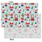 Santa and Presents Tissue Paper - Heavyweight - Small - Front & Back