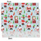 Santa and Presents Tissue Paper - Lightweight - Medium - Front & Back