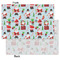 Santa and Presents Tissue Paper - Lightweight - Small - Front & Back