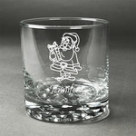 Santa and Presents Whiskey Glass - Engraved (Personalized)