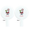 Santa and Presents White Plastic 7" Stir Stick - Double Sided - Round - Front & Back