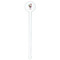 Santa and Presents White Plastic 7" Stir Stick - Round - Single Stick