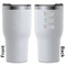 Santa and Presents White RTIC Tumbler - Front and Back