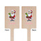 Santa and Presents Wooden 6.25" Stir Stick - Rectangular - Double Sided - Front & Back