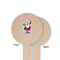 Santa and Presents Wooden 6" Food Pick - Round - Single Sided - Front & Back